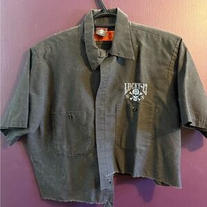 Lucky 13 Black cropped Shirt